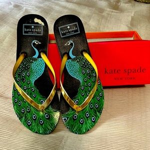 Kate Spade shiny Rubber Flip Flop - gently used